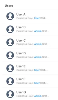 User List Overlay